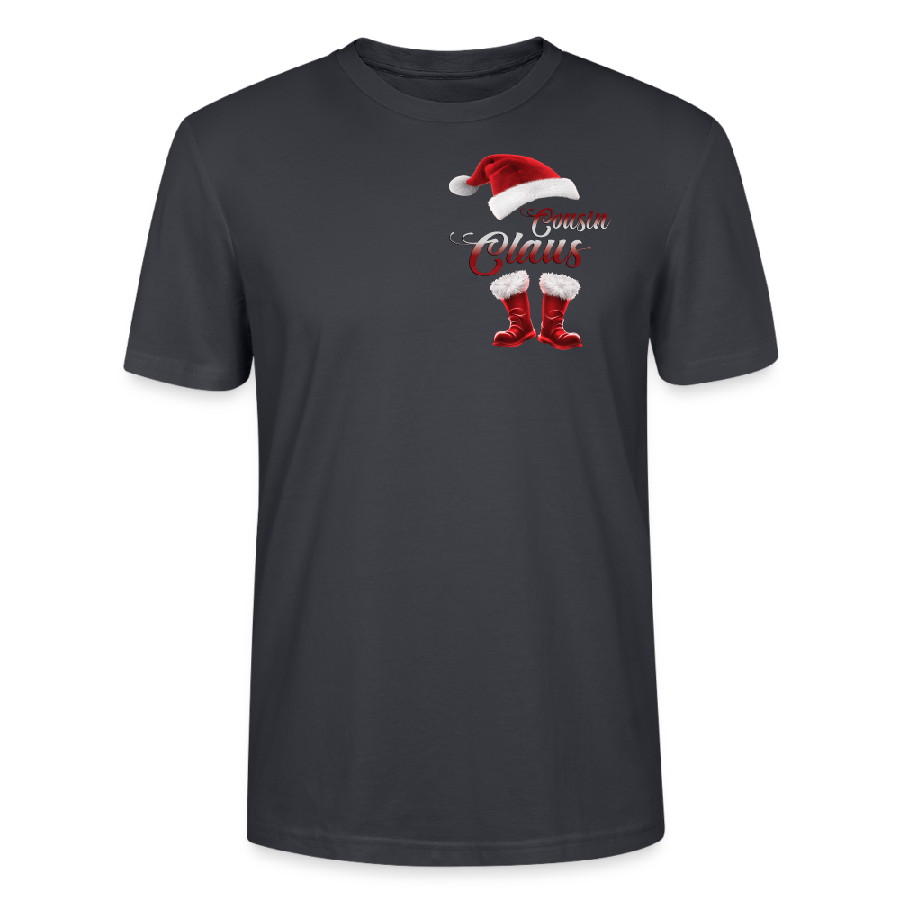 Cousin Claus T-Shirt - Dunkles Graublau