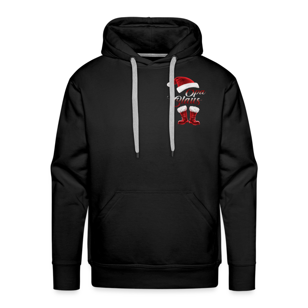 Opa Claus Premium Hoodie - Schwarz