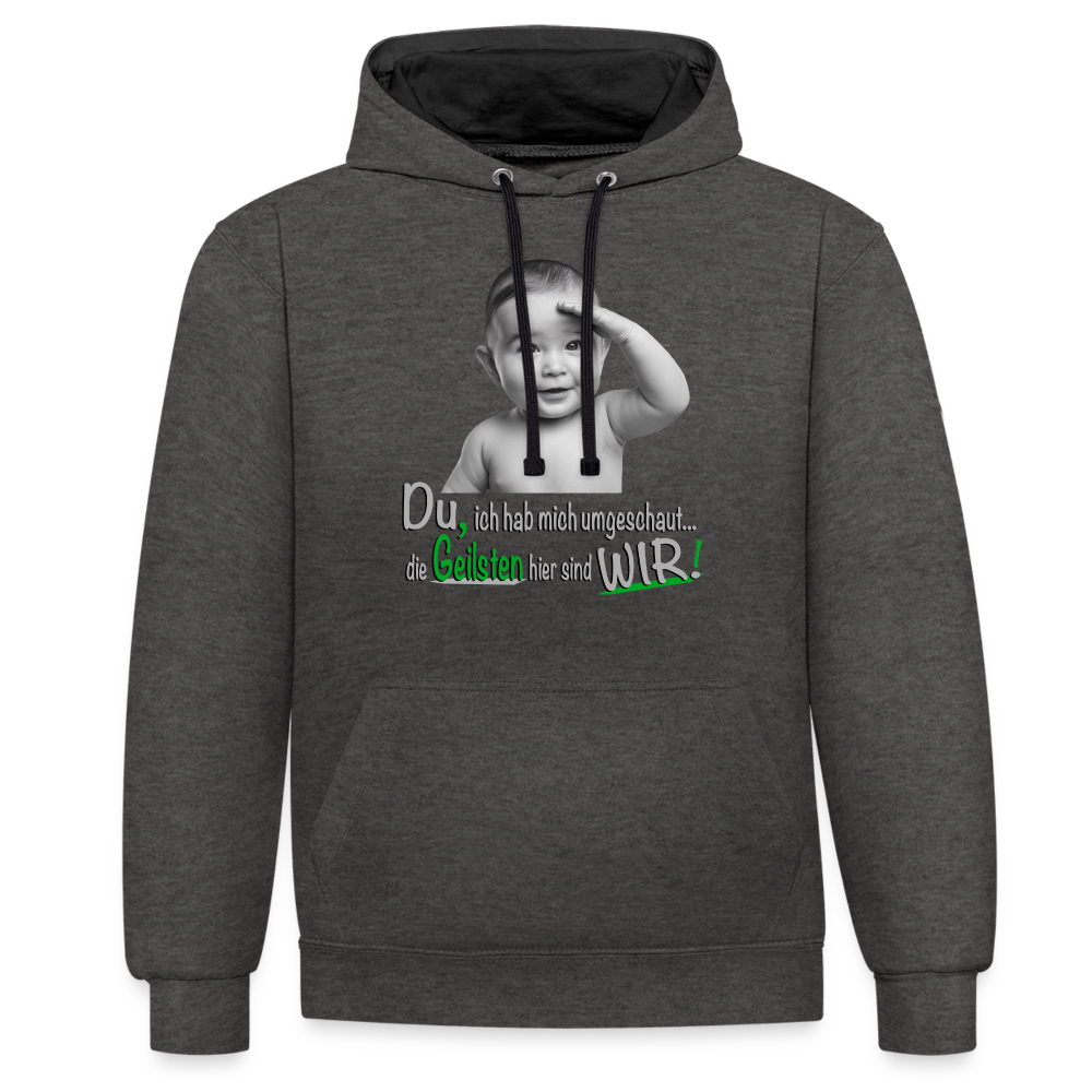 Alles richtig gemacht - Premium Hoodie 😉 - Anthrazit/Schwarz