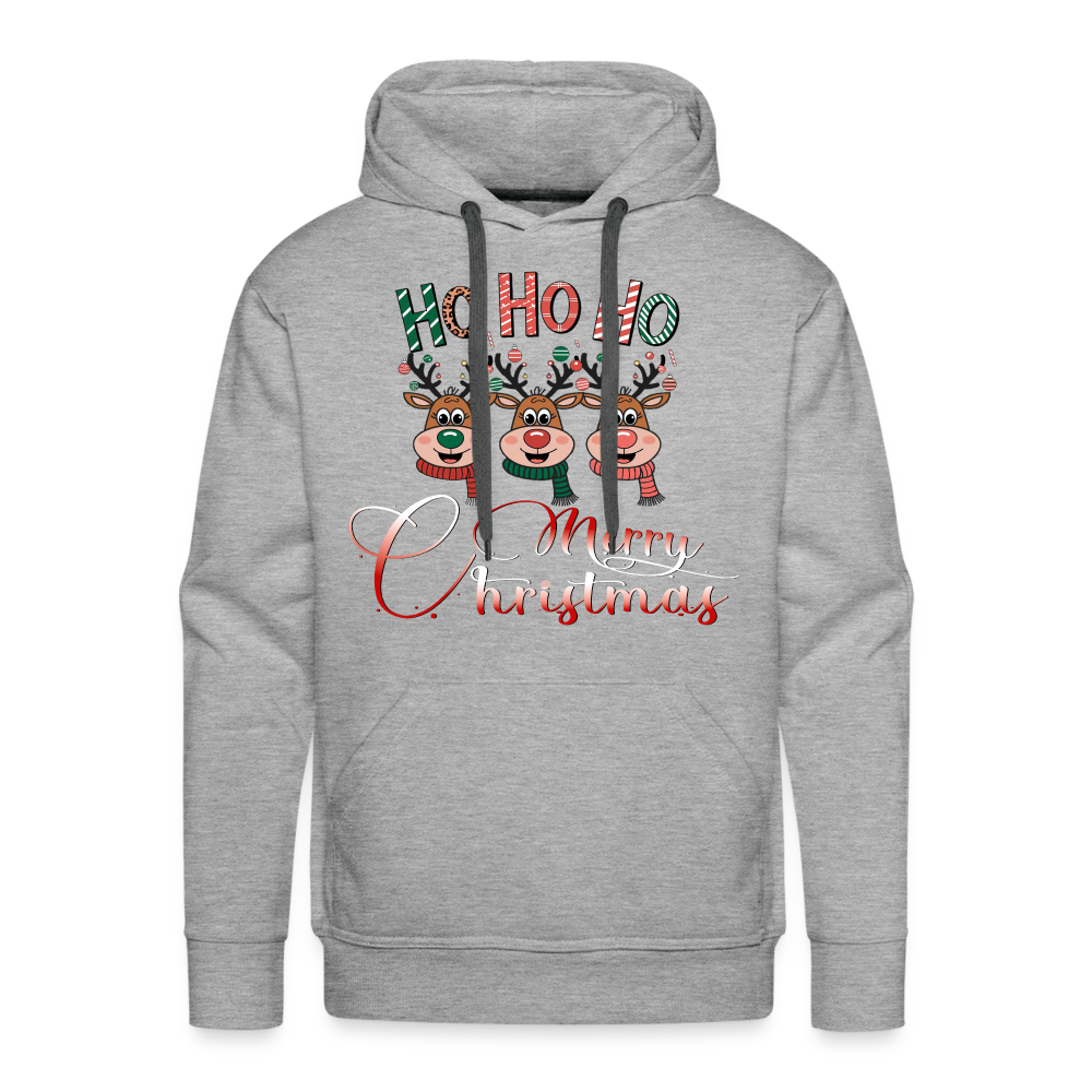 Merry Christmas Premium Hoodie - Grau meliert