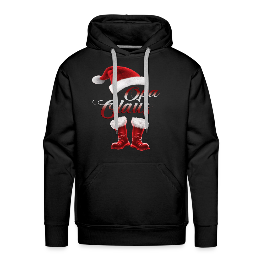 Opa Claus Premium Hoodie - Schwarz