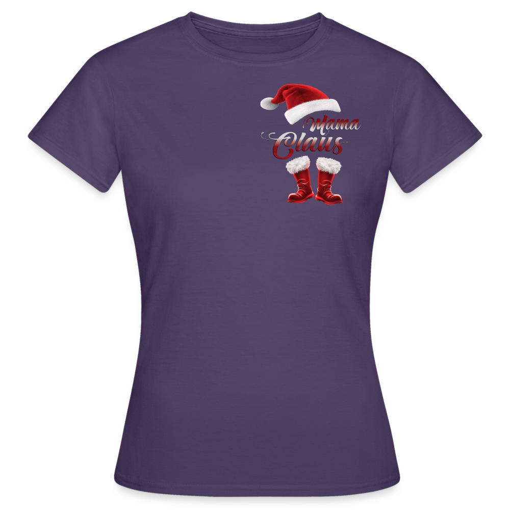 Santa „Mama“ Claus Shirt 🎅🎄 – Festlicher Style für die ganze Familie - Dunkellila