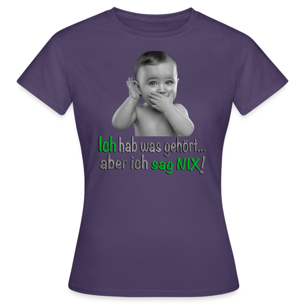 Ich sag Nix Shirt - Dunkellila