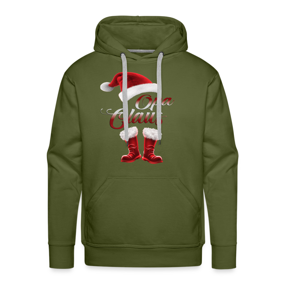 Opa Claus Premium Hoodie - Olivgrün