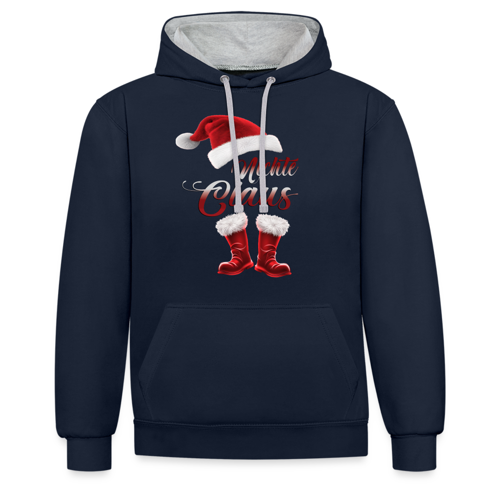 Nichte Claus Hoodie - Navy/Grau meliert