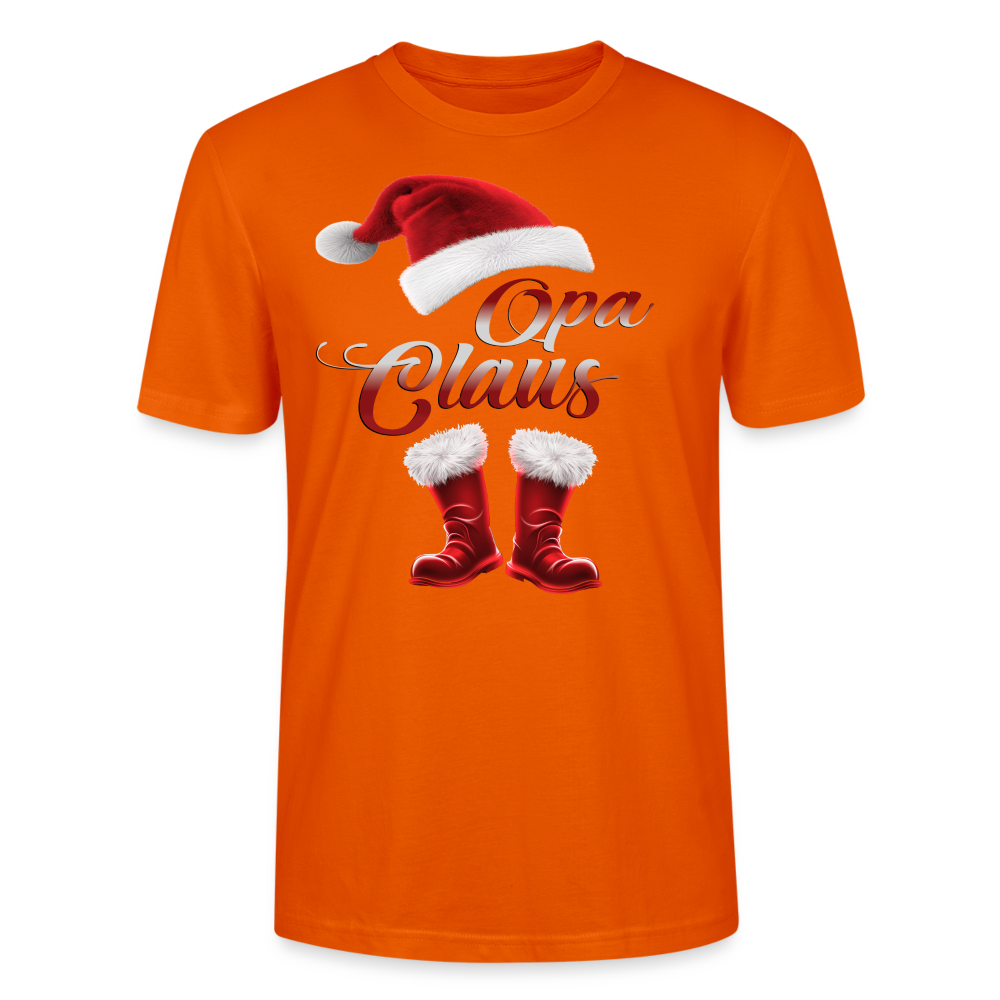 Opa Claus T-Shirt - Tieforange