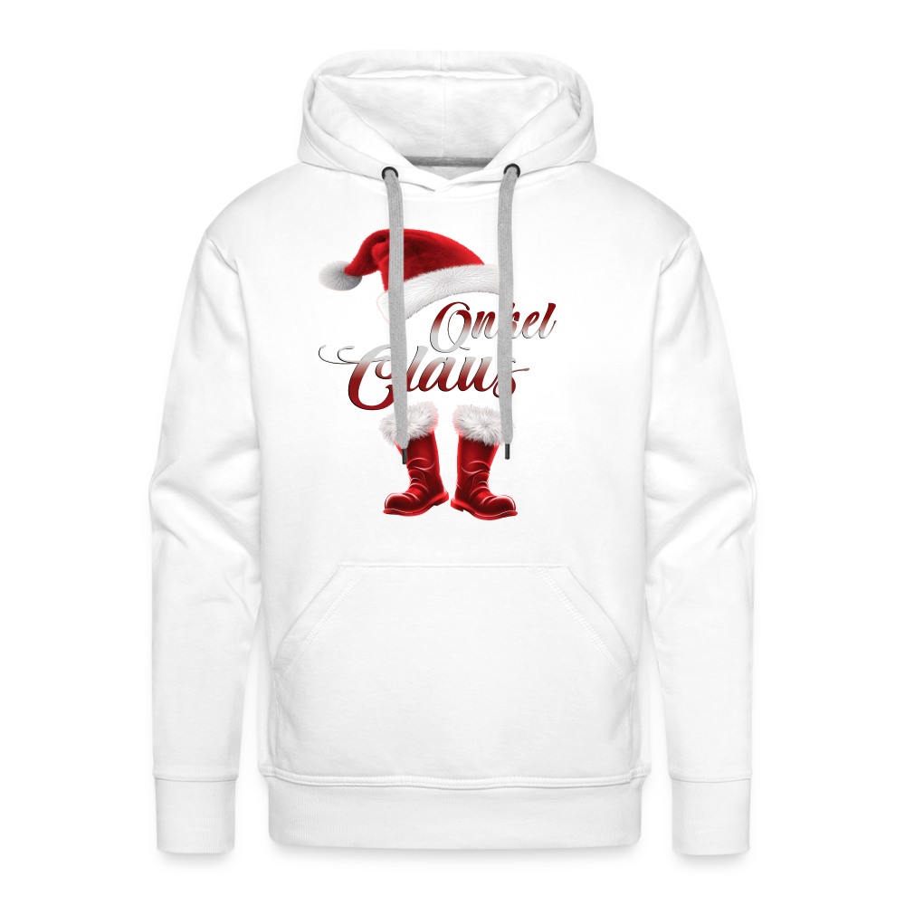 Onkel Claus Premium Hoodie - Weiß