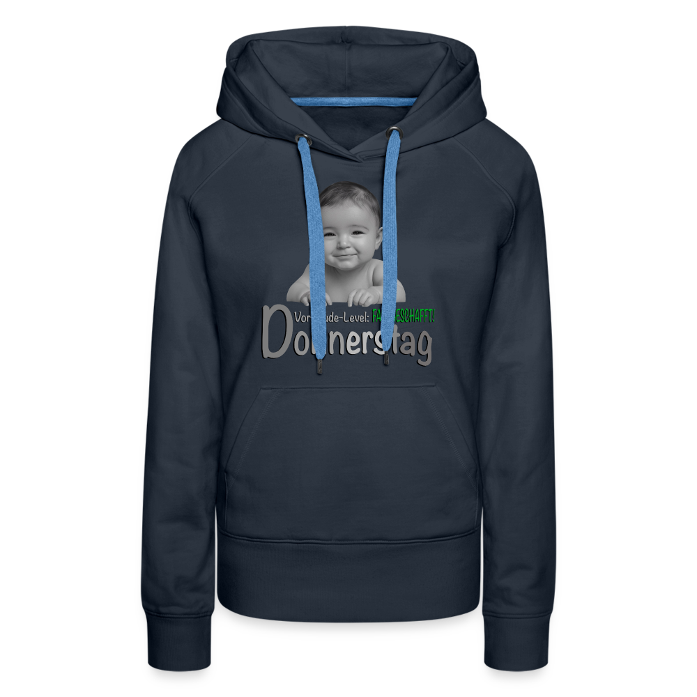 Donnerstag- Vorfreude-Level - Hoodie - Navy