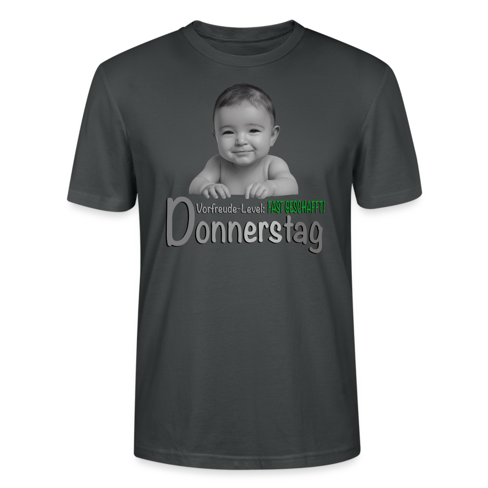 Donnerstag- Vorfreude-Level - T-Shirt - Anthrazit