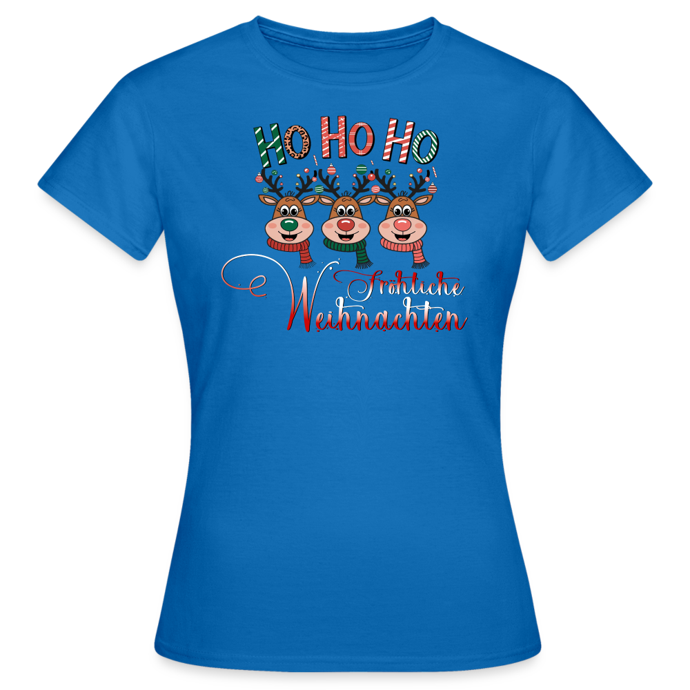 Fröhliche Weihnachten T-Shirt - Royalblau