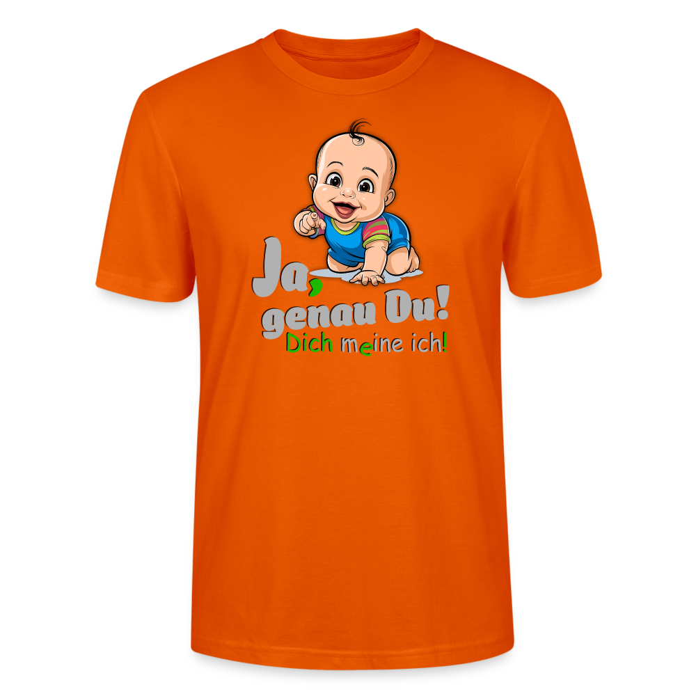 Ja, genau Du - T-Shirt - Tieforange