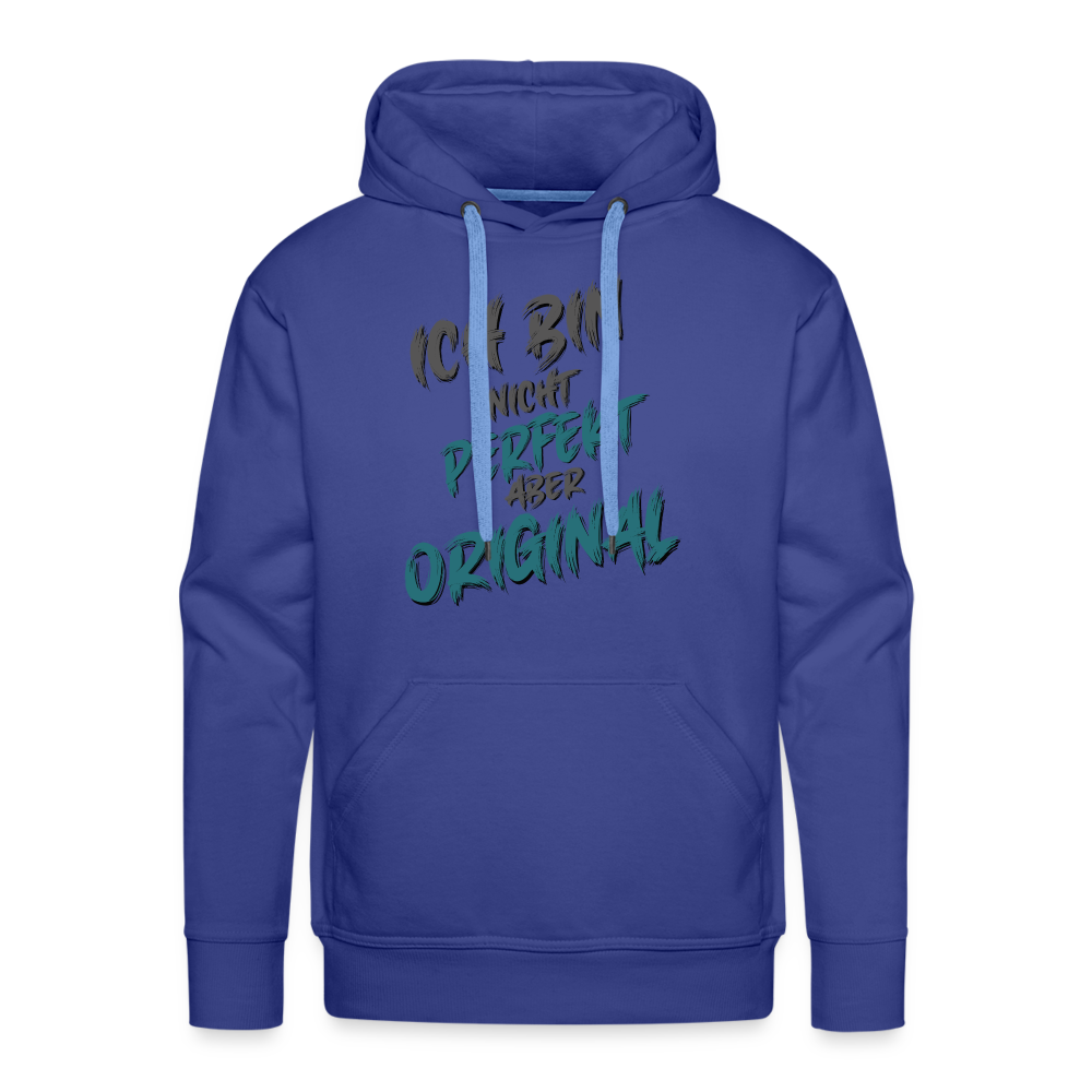 Ich bin nicht perfekt Premium Hoodie - Königsblau