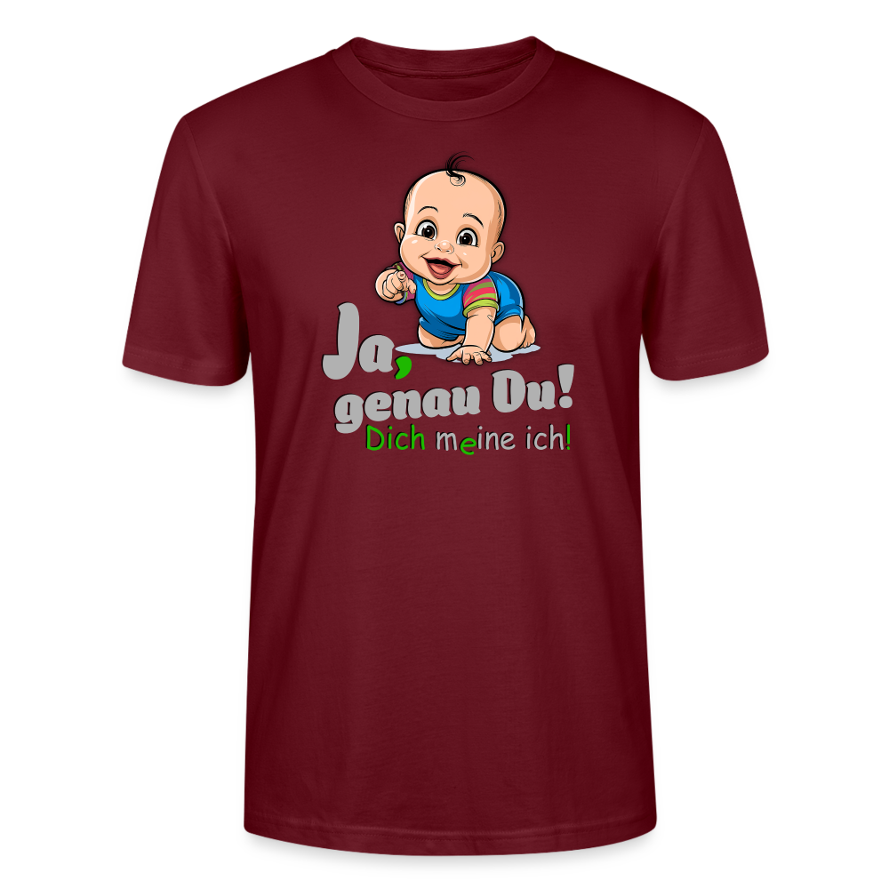 Ja, genau Du - T-Shirt - Burgunderrot