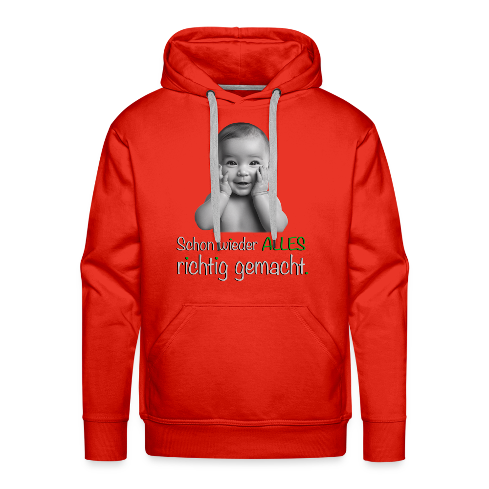 Alles richtig gemacht Hoodie - Rot