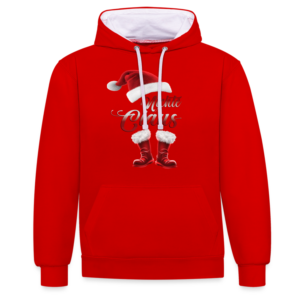 Nichte Claus Hoodie - Rot/Weiß