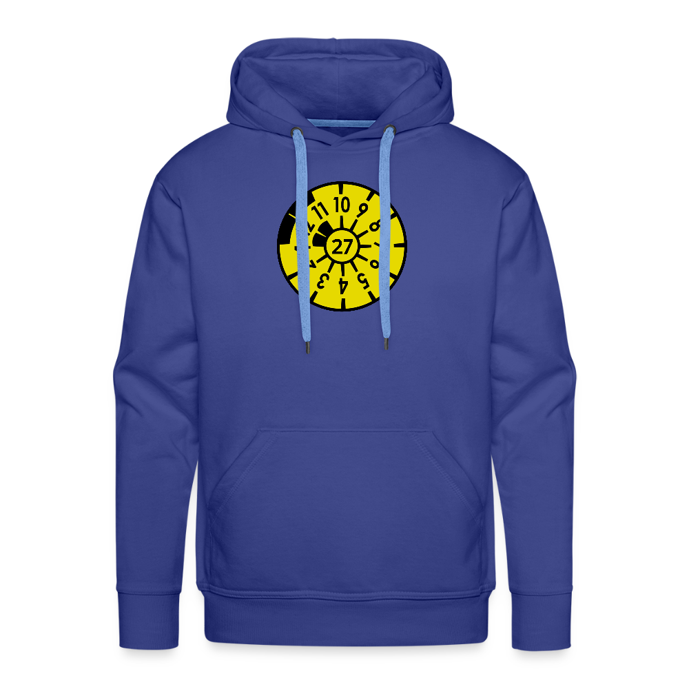 Lustiger TÜV-Plaketten Hoodie – Das Must-have für jeden Autofan - Königsblau