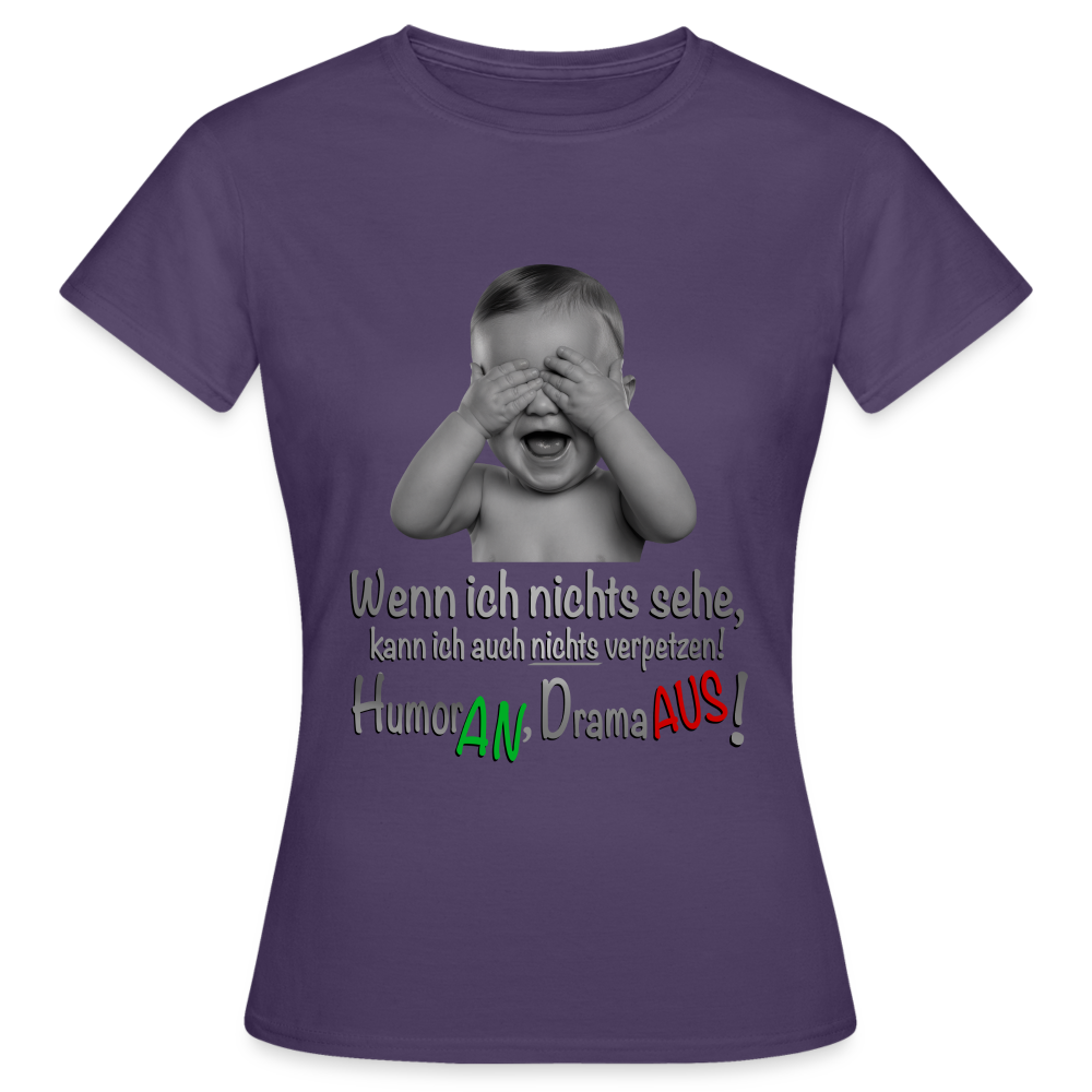 Humor AN, Drama AUS - Hoodie - Dunkellila