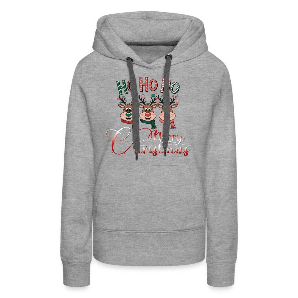 Merry Christmas Premium Hoodie - Grau meliert