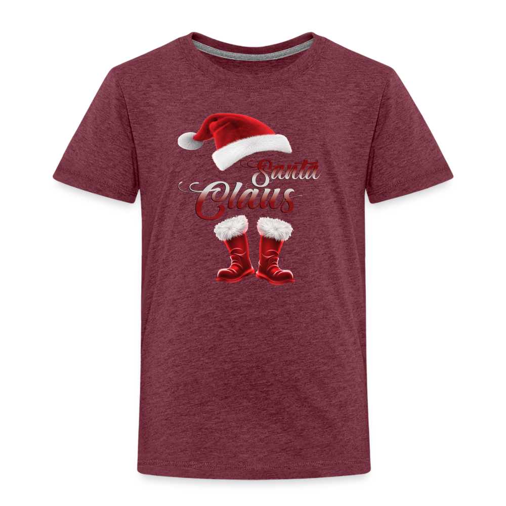 Santa claus Kinder Shirt - Bordeauxrot meliert