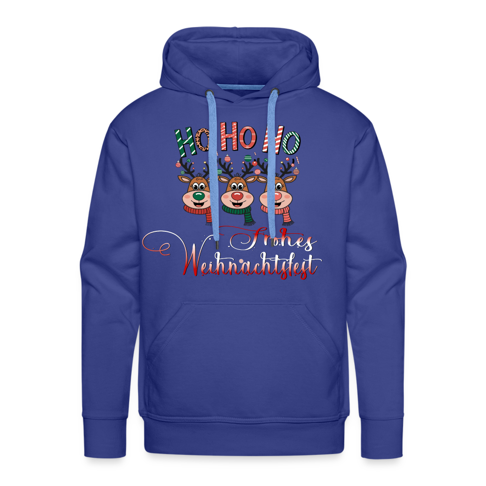 Frohes Weihnachtsfest Premium Hoodie - Königsblau