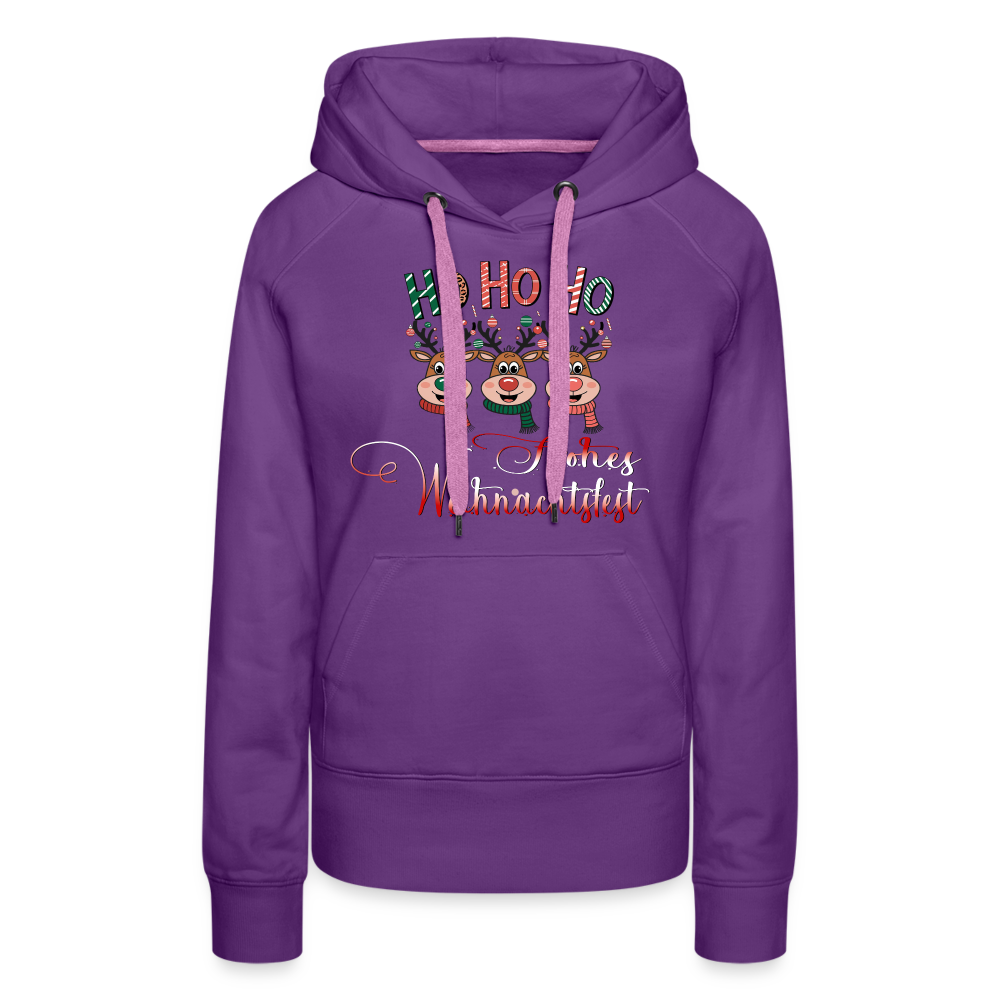 Frohes Weihnachtsfest Premium Hoodie - Purple