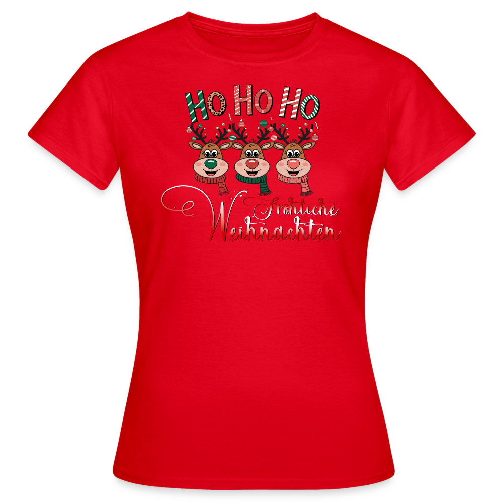 Fröhliche Weihnachten T-Shirt - Rot
