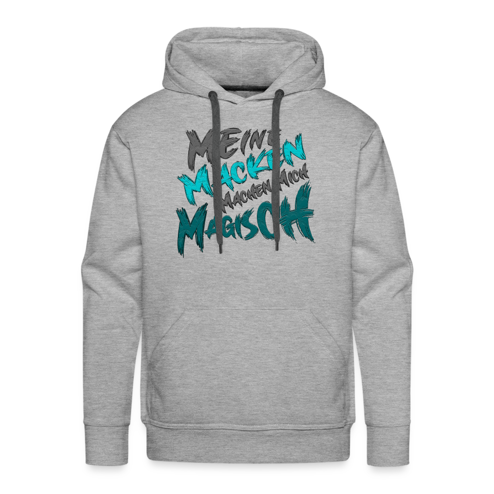 Magische Macken Premium Hoodie - Grau meliert