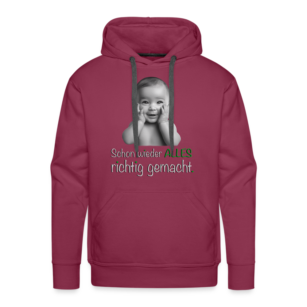 Alles richtig gemacht Hoodie - Bordeaux