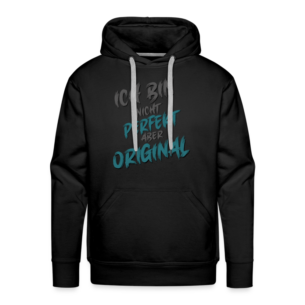 Ich bin nicht perfekt Premium Hoodie - Schwarz