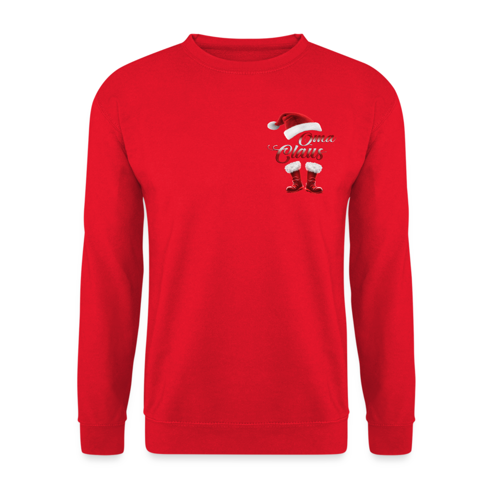 Oma Claus Festtagspullover - Rot