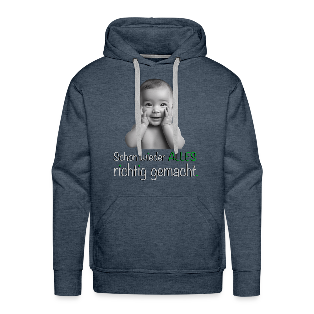 Alles richtig gemacht Hoodie - Jeansblau