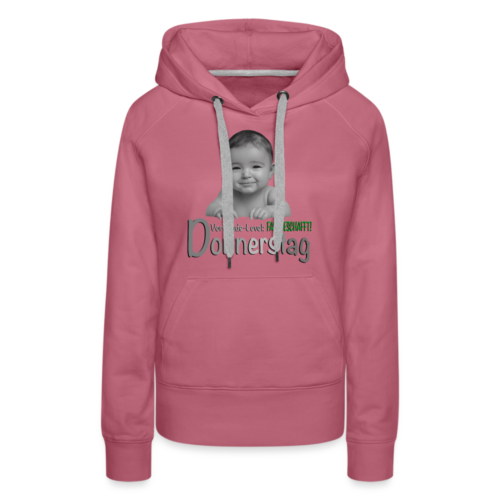 Donnerstag- Vorfreude-Level - Hoodie - Malve