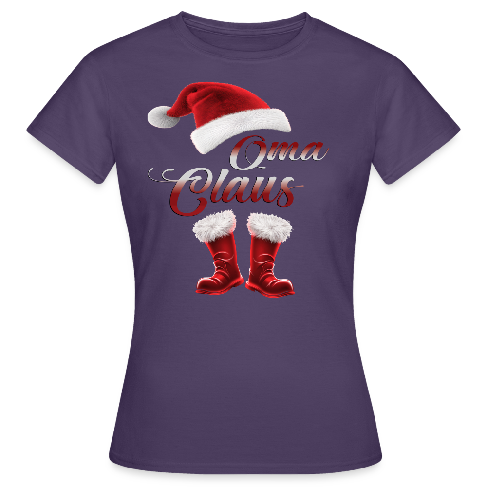 Oma Claus T-Shirt - Dunkellila