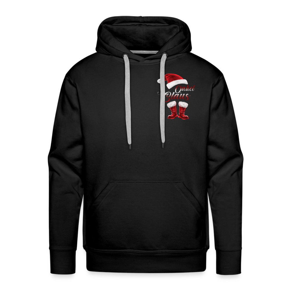 Onkel Claus Premium Hoodie - Schwarz