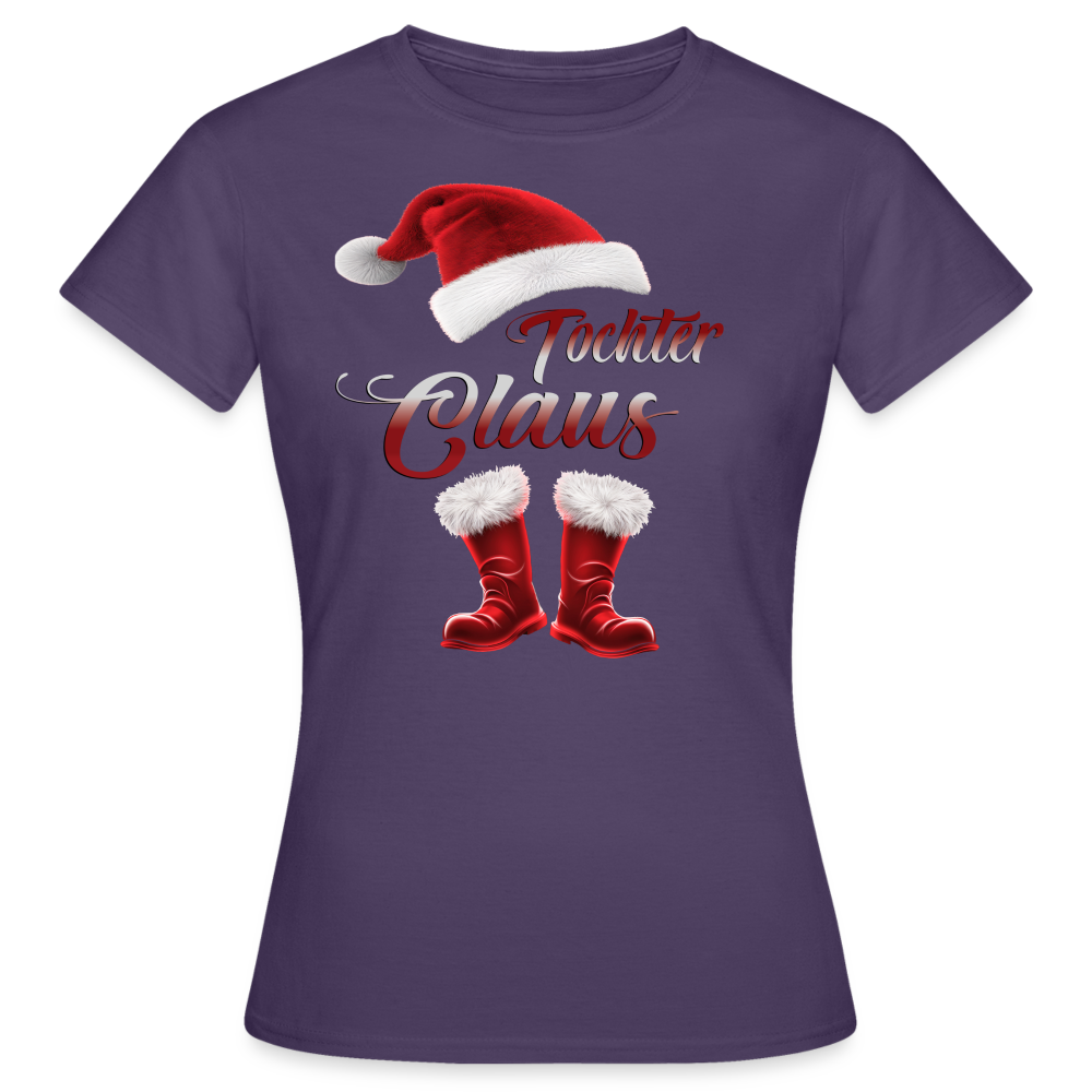 Tochter Claus T-Shirt - Dunkellila