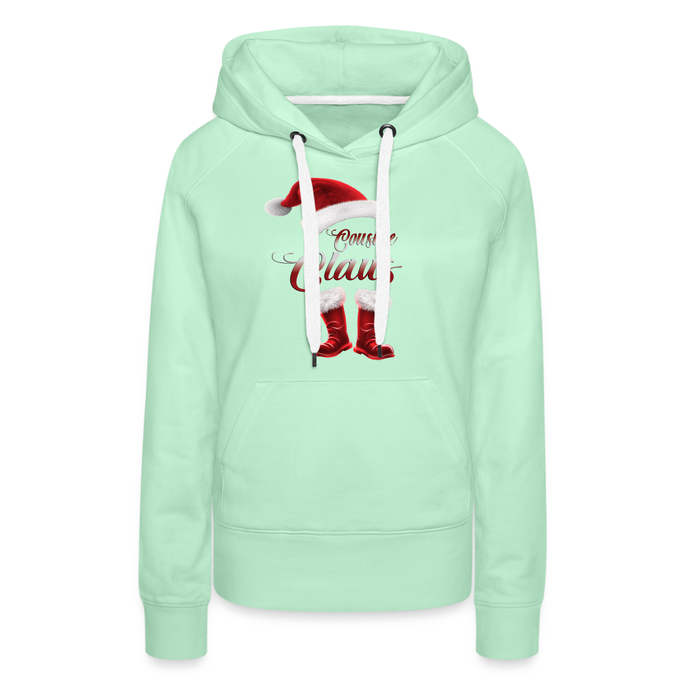 Cousine Claus Premium Hoodie - helles Mintgrün