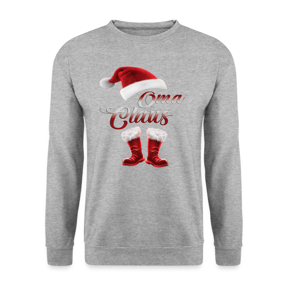 Oma Claus Pulli - Weißgrau meliert