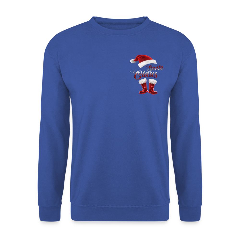 Santa Claus Pullover - Royalblau