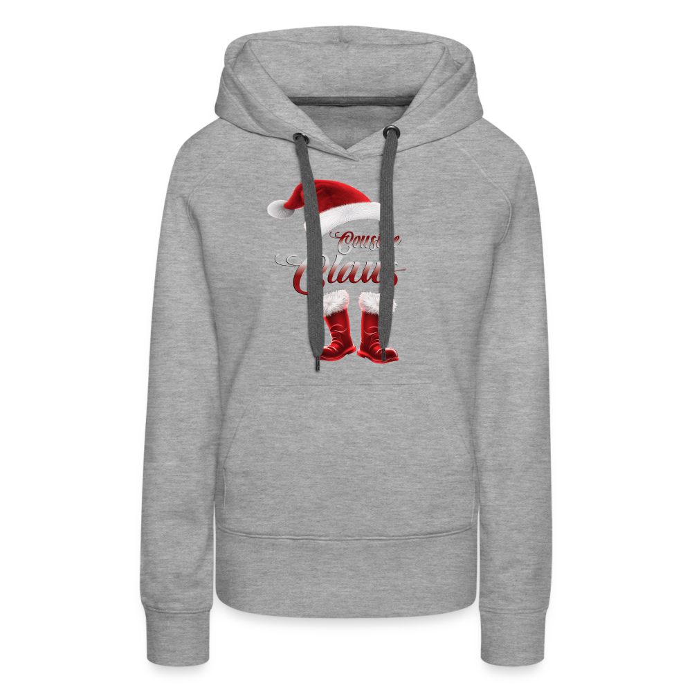 Cousine Claus Premium Hoodie - Grau meliert