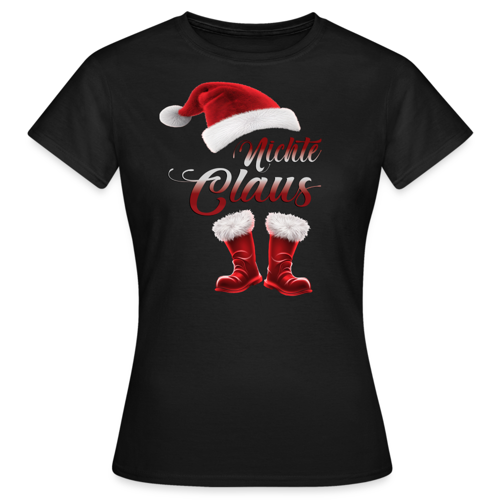 Nichte Claus T-Shirt - Schwarz