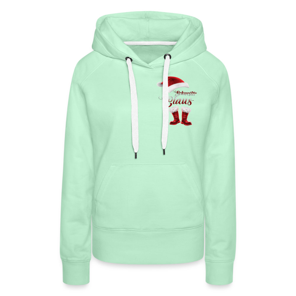 Schwester Claus Premium Hoodie - helles Mintgrün