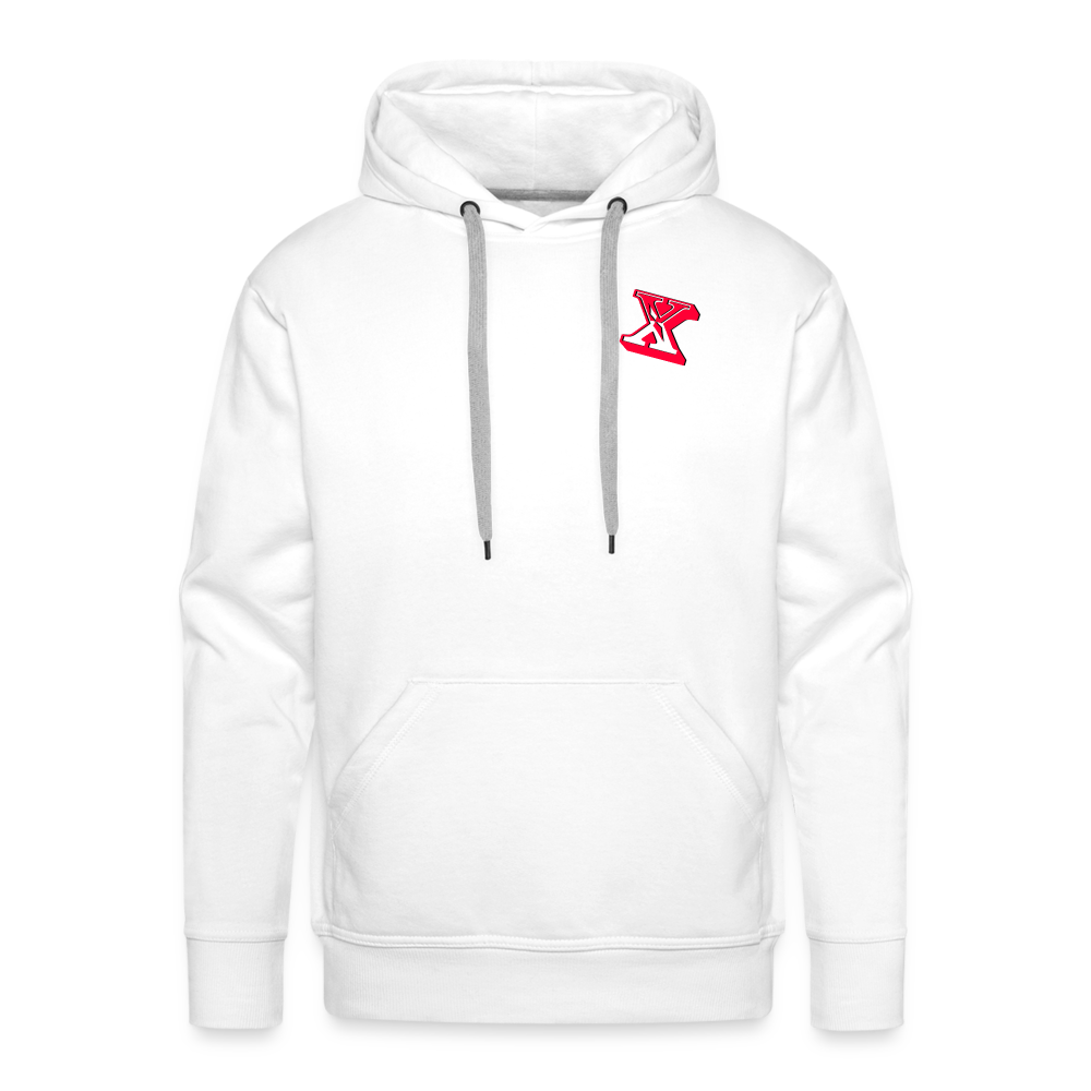 Maenner Hoodie Premium - Weiß