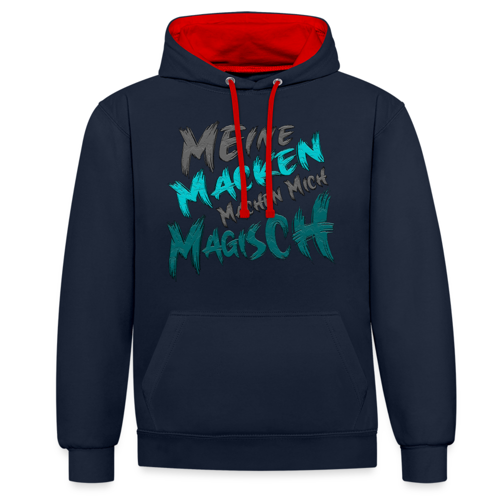 Magische Macken Hoodie - Navy/Rot