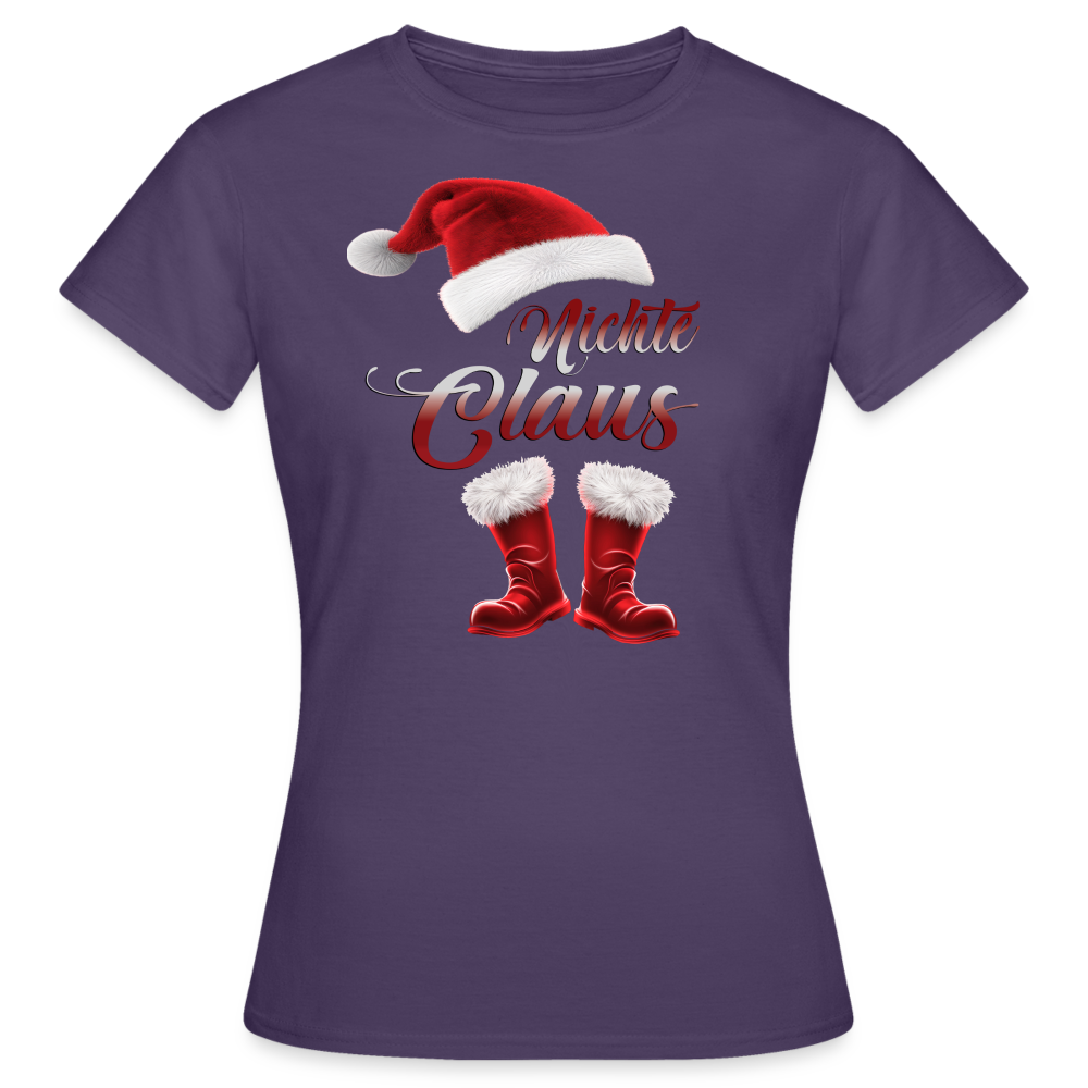 Nichte Claus T-Shirt - Dunkellila