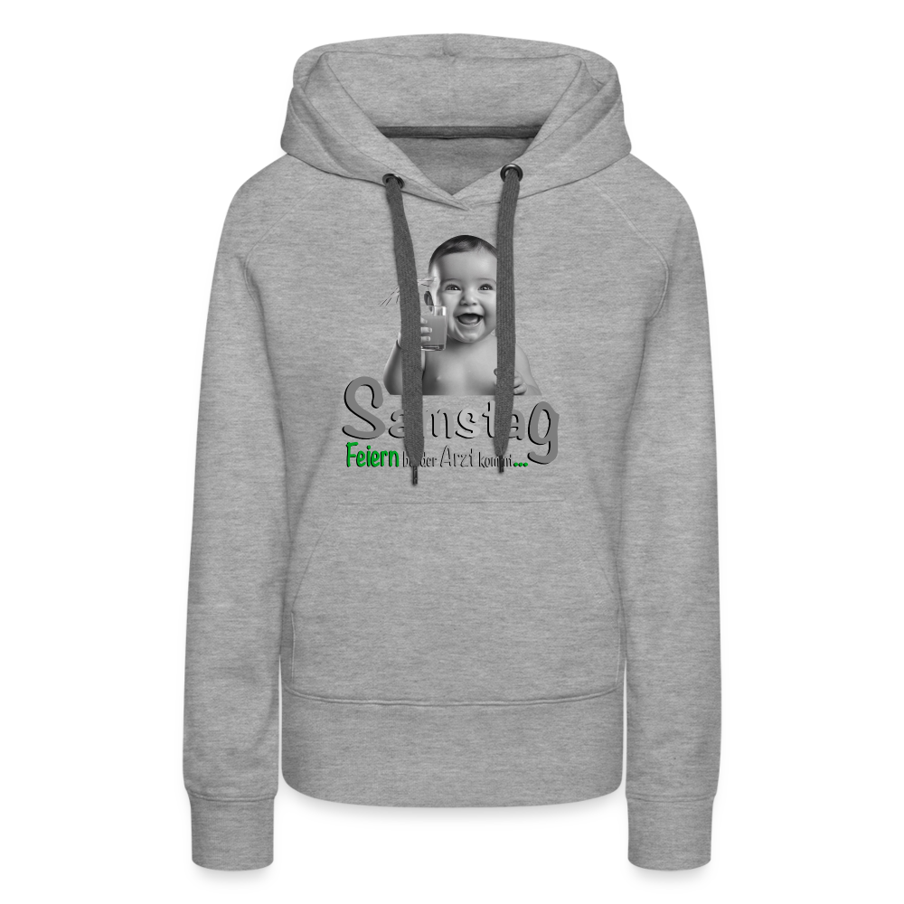 Der  coole Hoodie für Samstag - Grau meliert