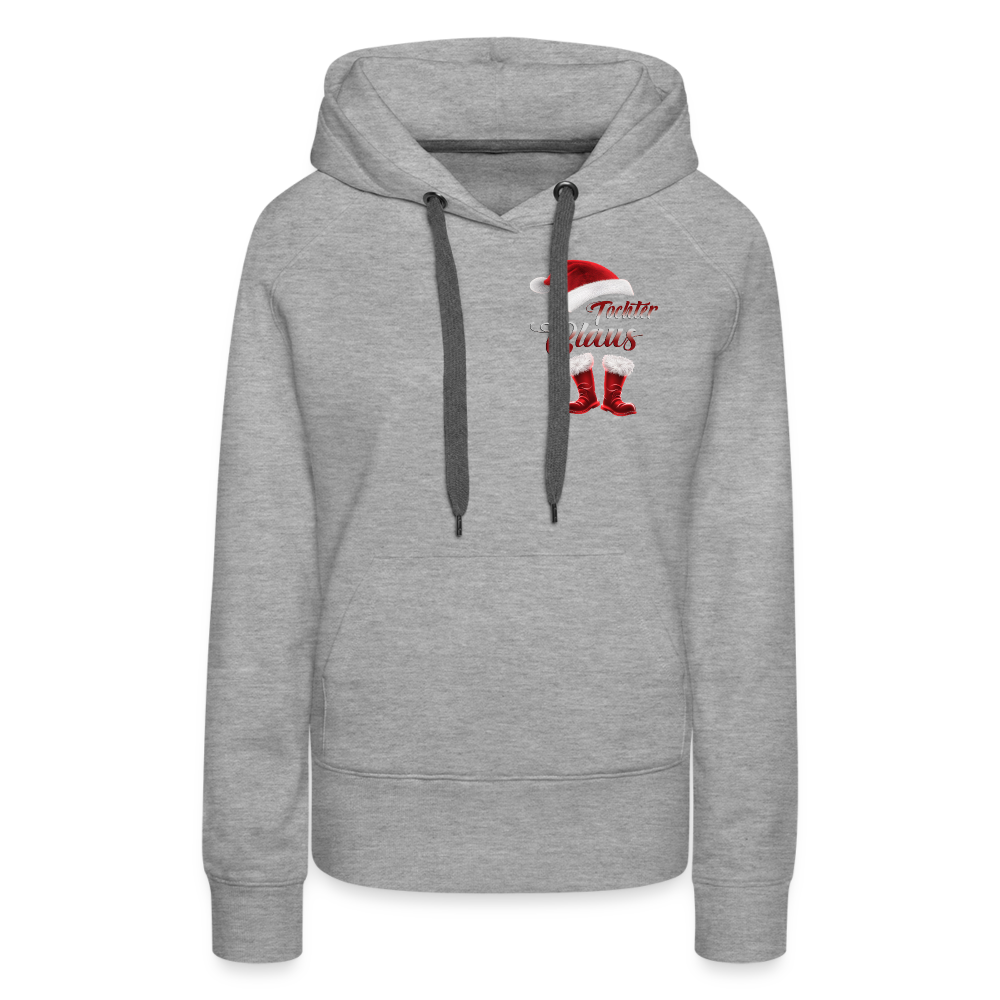 Tochter Claus Premium Hoodie - Grau meliert