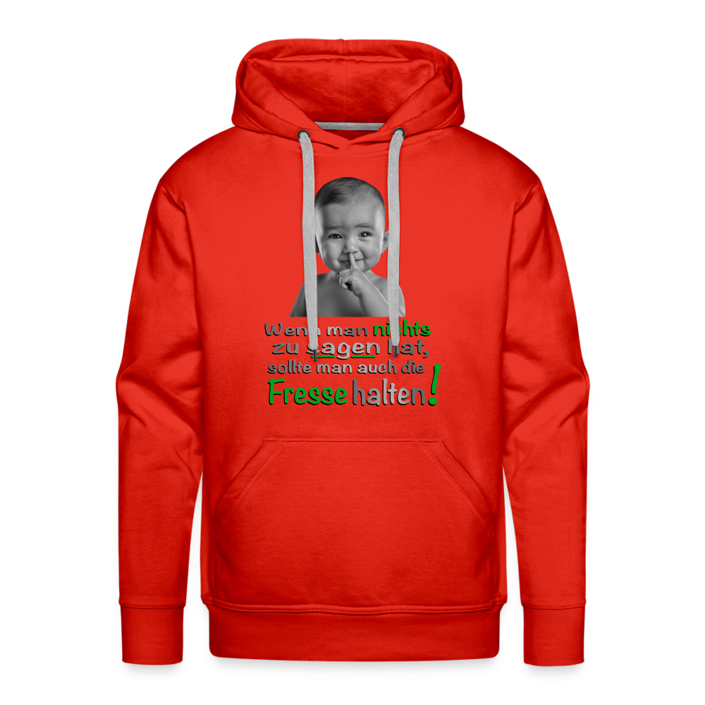 Statement-Hoodie mit Baby-Motiv - Rot