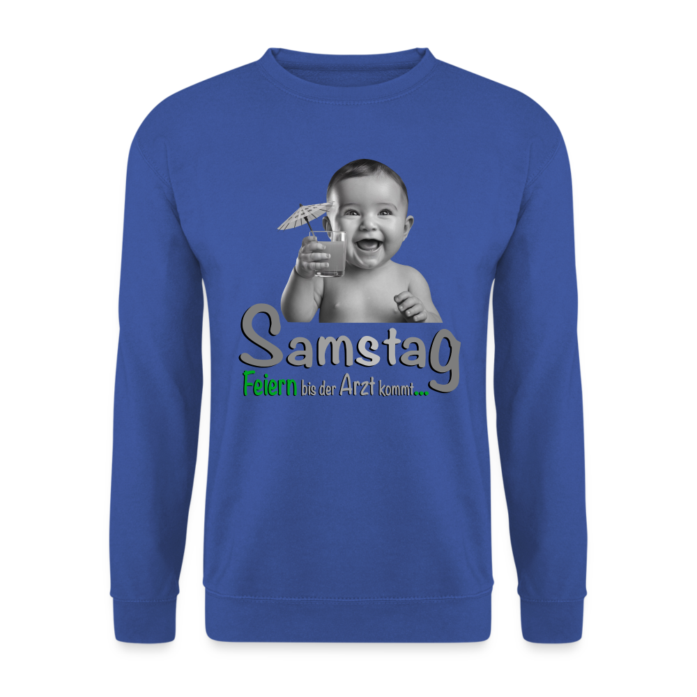 Der  coole Pulli für Samstag - Royalblau