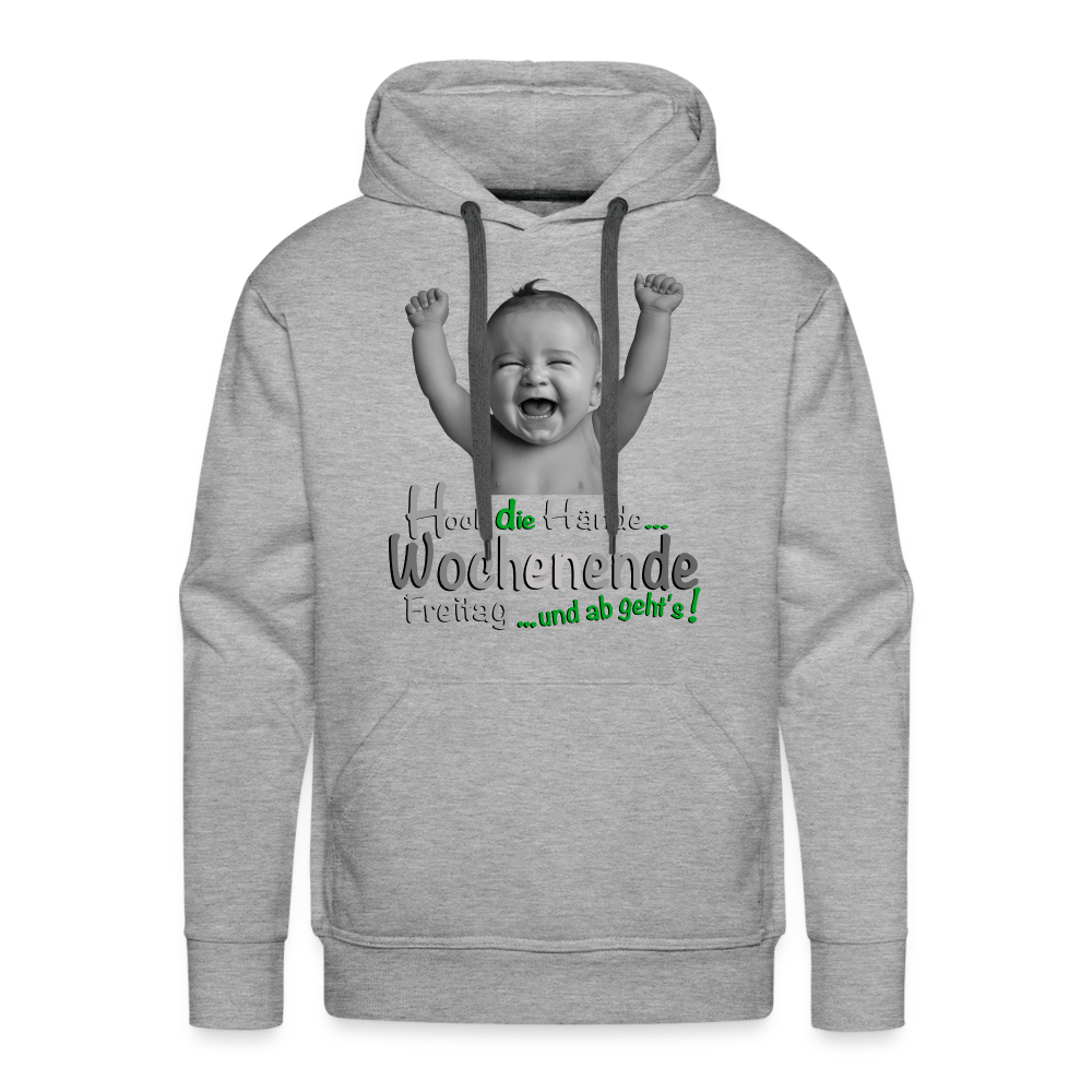 Der Hoch die Hände Wochenende.... Hoodie - Grau meliert