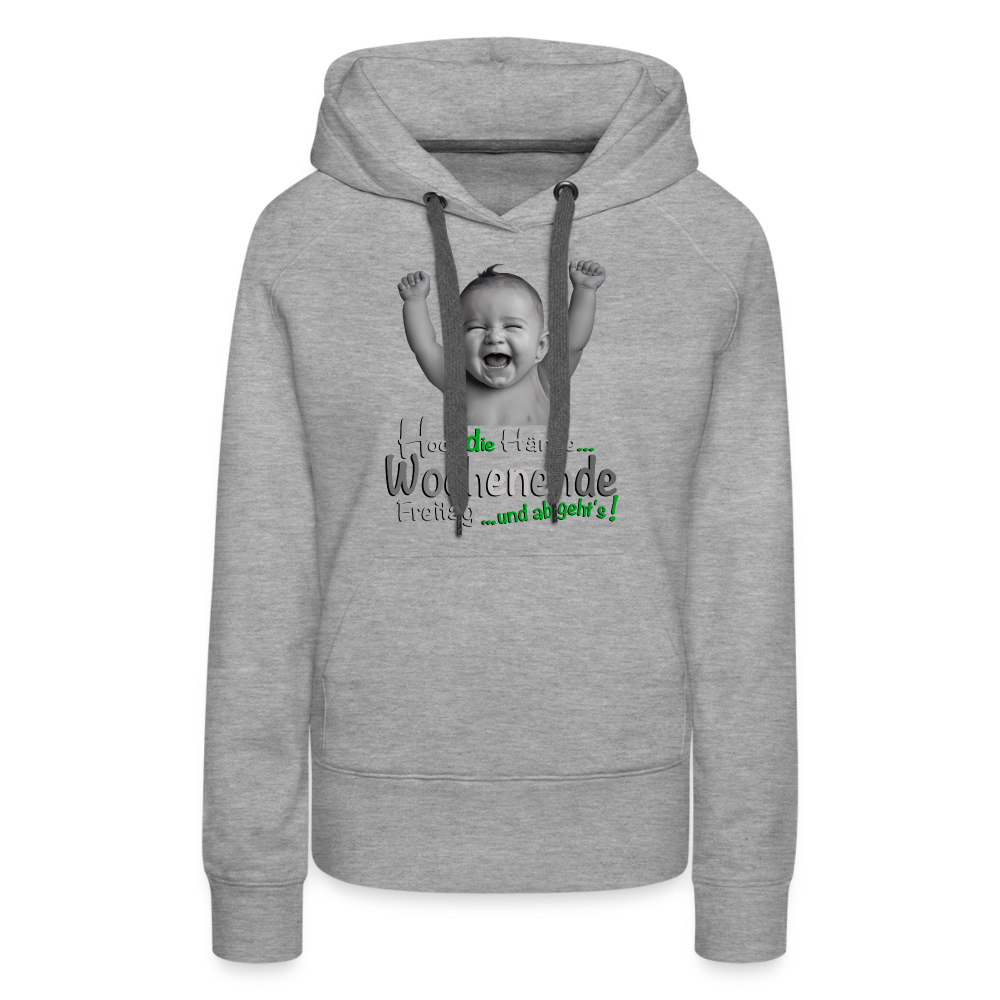 Der Hoch die Hände Wochenende.... Hoodie - Grau meliert